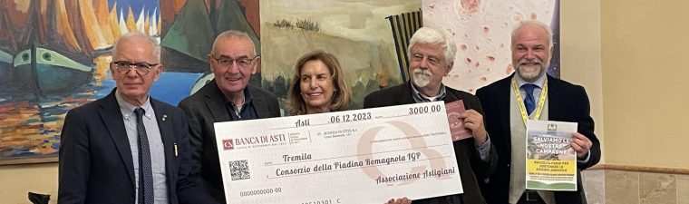 Piadina Romagnola IGP e Carpione piemontese: la cerimonia di consegna del contributo